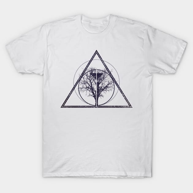 Tree of life / knowledge | Bodhi tree | Geometric design T-Shirt by ZuskaArt